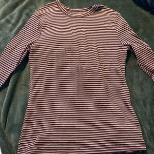 Stripped long sleeve shirt